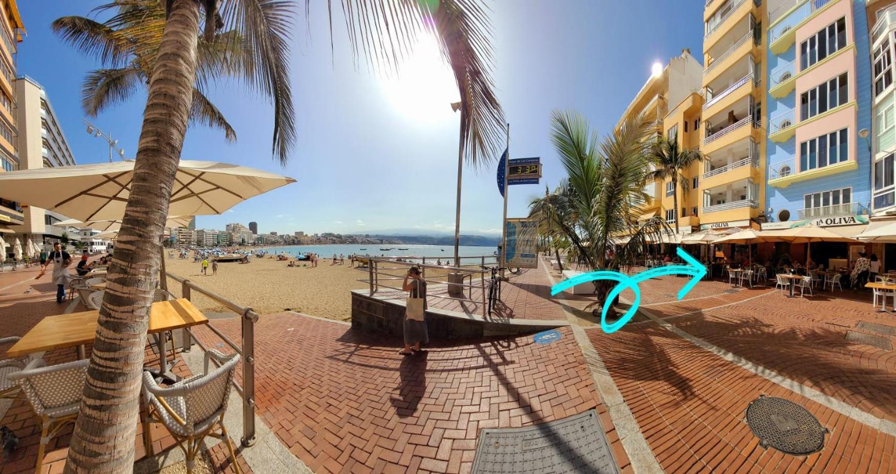 Casita Canaria Playa Beachfront Access & Lateral Ocean View With Terrace 라스팔마스 외부 사진